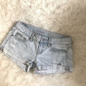 American Eagle Distressed Jean Shorts
